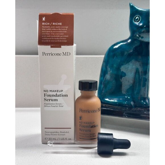 Perricone MD No Makeup Foundation Serum 1 fl oz Rich ( Deep/Riche) 02.2027 - Picture 1 of 7